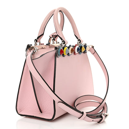 Fendi Vitello Dolce Plexiglass Flowerland Studded Mini 3Jours Tote Peonia Multicolor 3 of 11