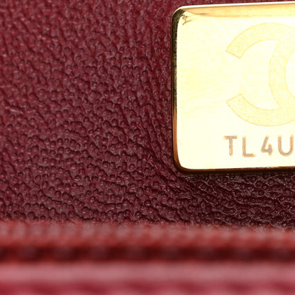 Chanel Lambskin Quilted Mini Rectangular Flap Burgundy 7 of 10