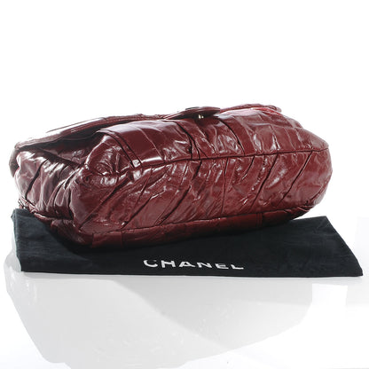 Chanel Glazed Calfskin Twisted Maxi Flap Red 4 of 7