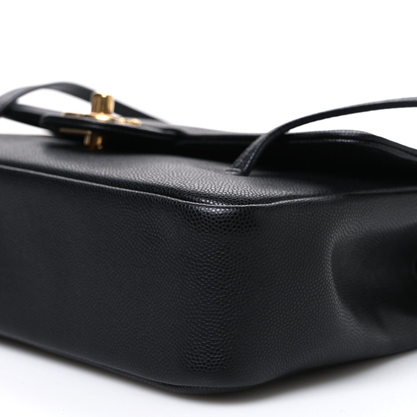 Shiny Caviar Preppy Coco Small Flap Black