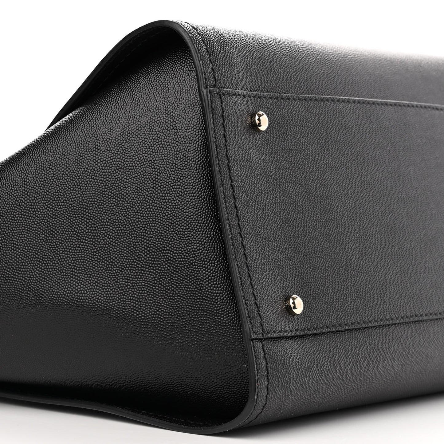 Caviar Medium Studded Deauville Tote Black