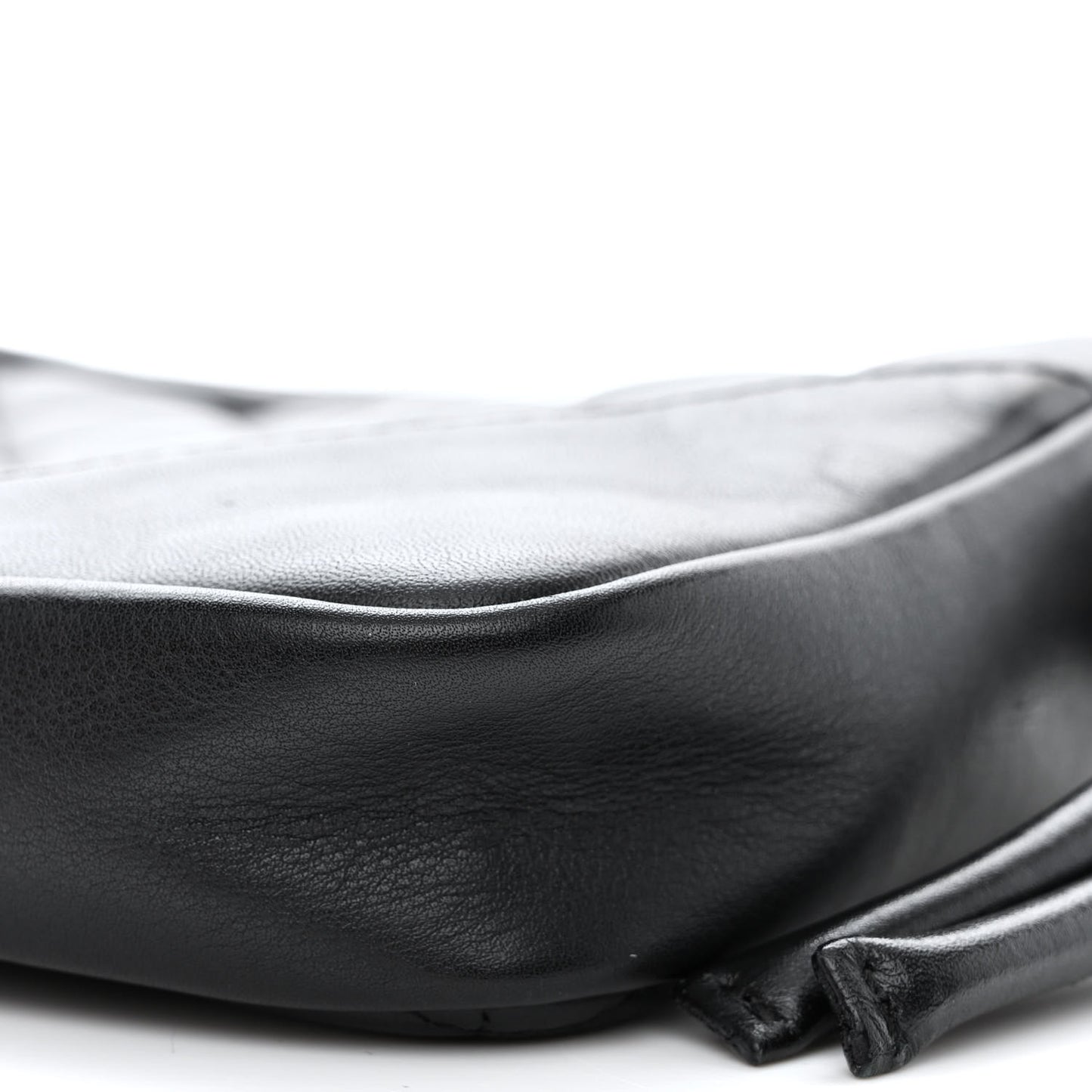 Calfskin Quilted Large Cambon Bowler Black