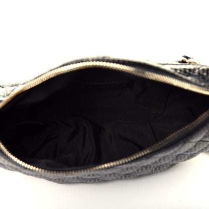 Chanel Metallic Caviar Quilted Waist Bag Black Gold 5 of 9