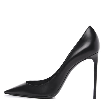 Saint Laurent Calfskin Zoe 105 Pumps 40 Black 1 of 9