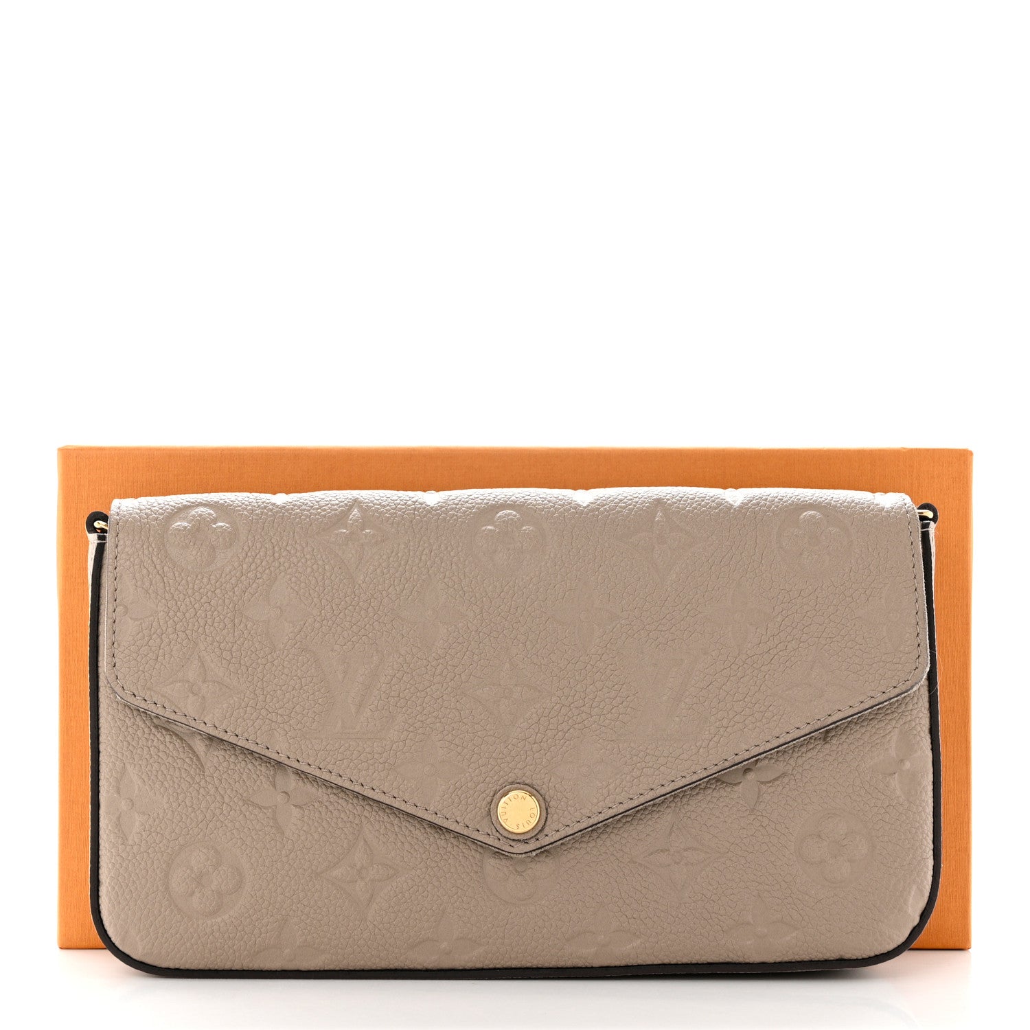 Louis Vuitton Empreinte Pochette Felicie Chain Wallet Tourterelle 8 of 8