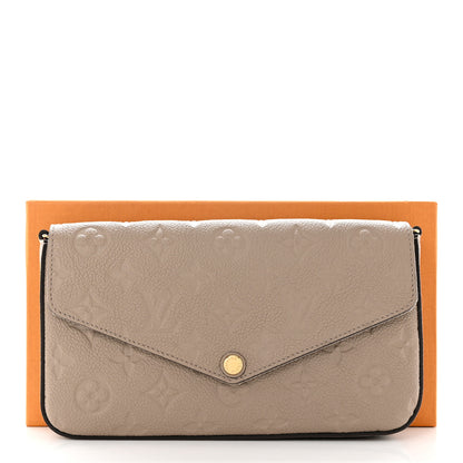 Louis Vuitton Empreinte Pochette Felicie Chain Wallet Tourterelle 8 of 8
