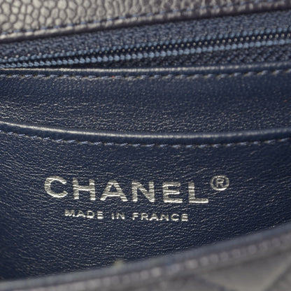 Chanel Caviar Quilted Mini Rectangular Flap Navy 6 of 7
