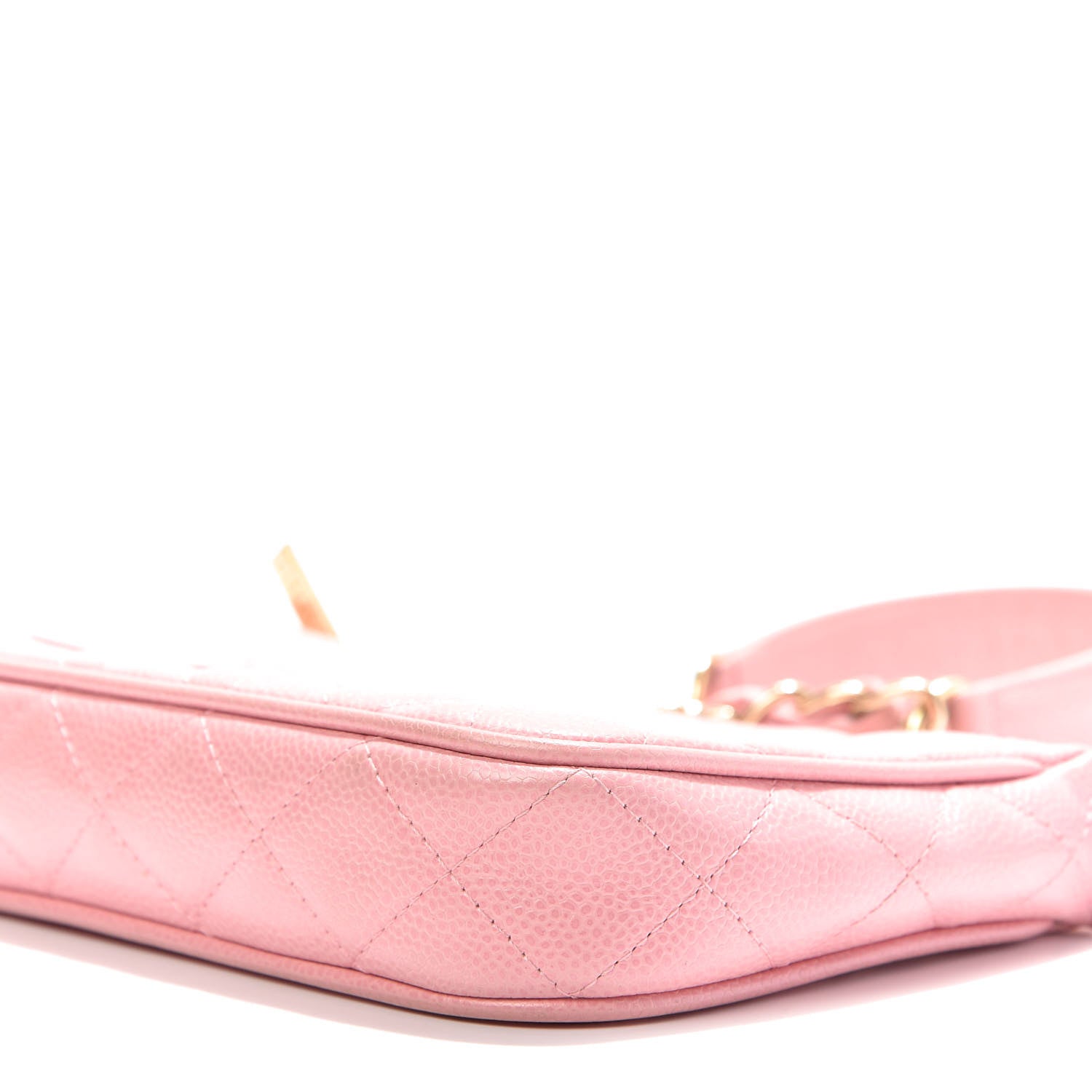 Chanel Caviar Quilted Pochette Pink 7 of 10
