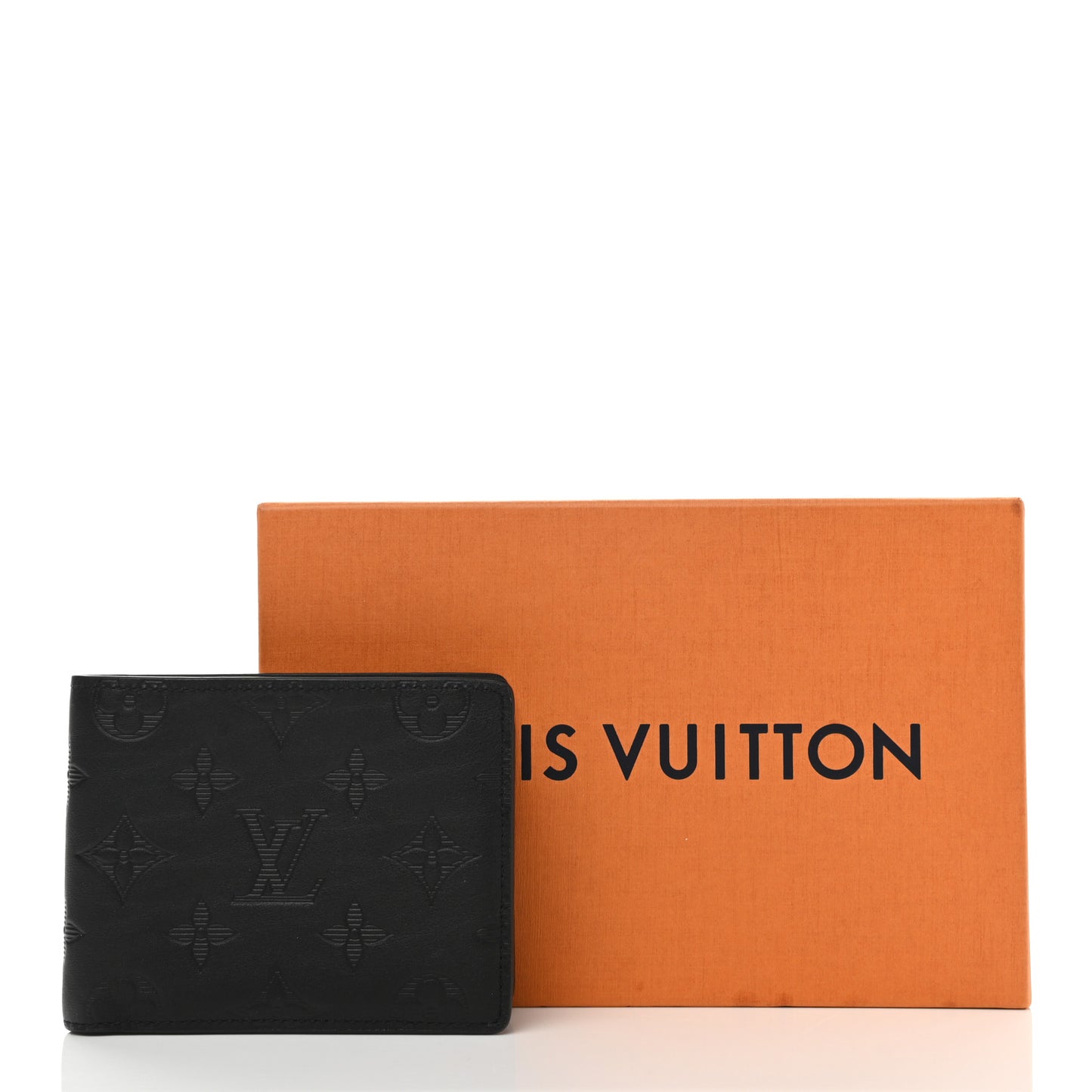 Calfskin Monogram Shadow Multiple Wallet Black