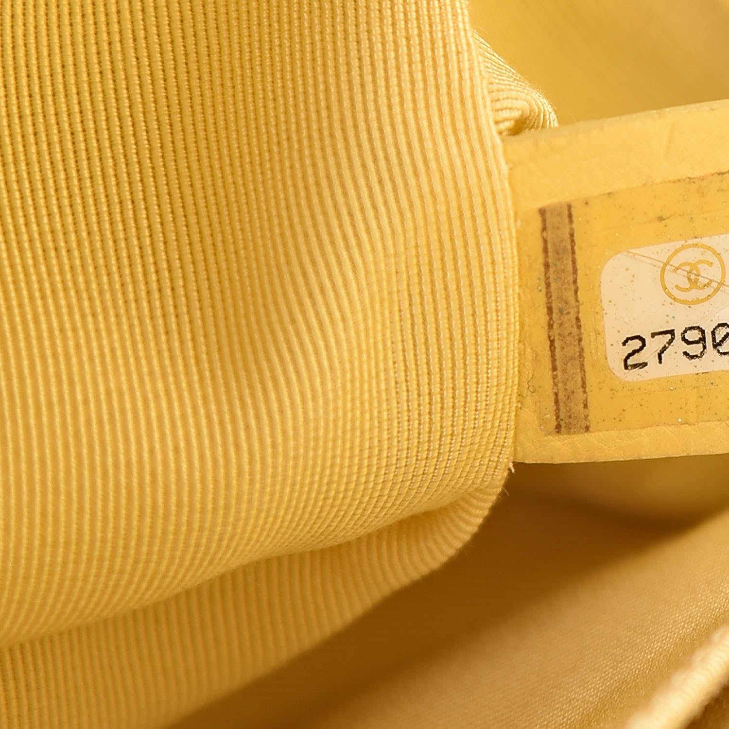 Chanel Caviar Chevron Quilted Small Boy Flap Yellow 7 of 11