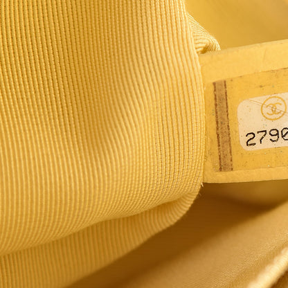 Chanel Caviar Chevron Quilted Small Boy Flap Yellow 7 of 11