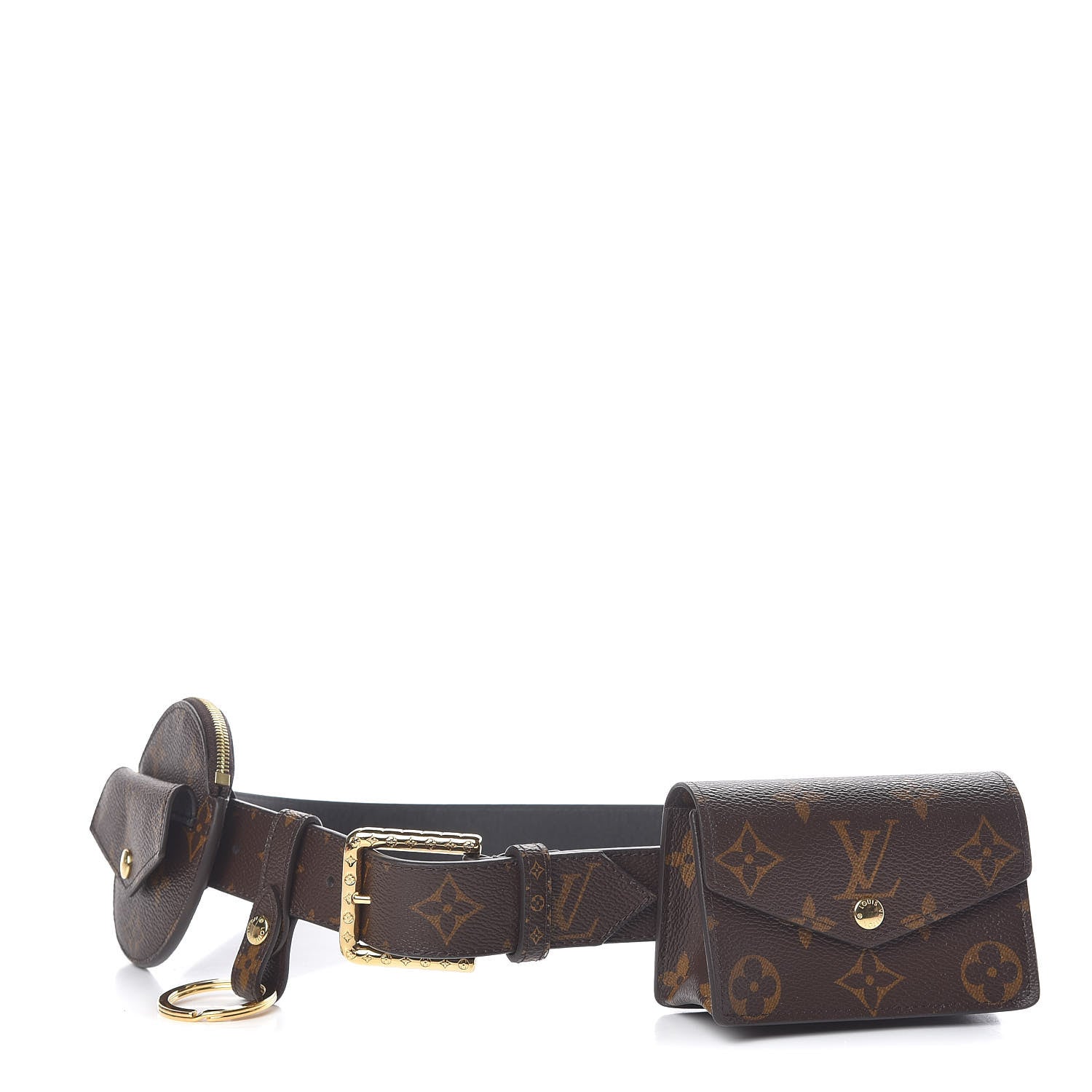 Louis Vuitton Monogram 30mm Daily Multi Pocket Belt 80 32 1 of 11
