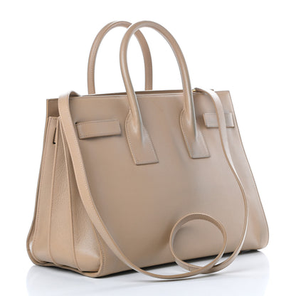 Saint Laurent Calfskin Small Sac De Jour Beige 3 of 19