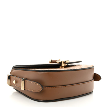 Jimmy Choo Calfskin Small Varenne Logo Embossed Shoulder Bag Brown 4 of 10