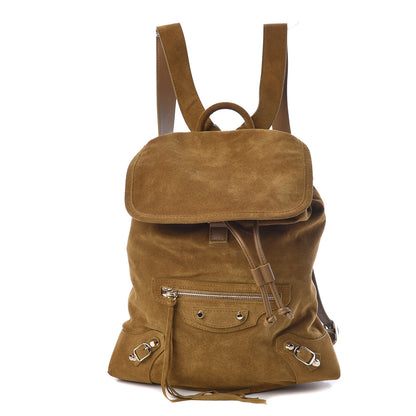 Balenciaga Baby Daim Suede Classic Hardware Traveler Backpack Beige Fauve 1 of 10