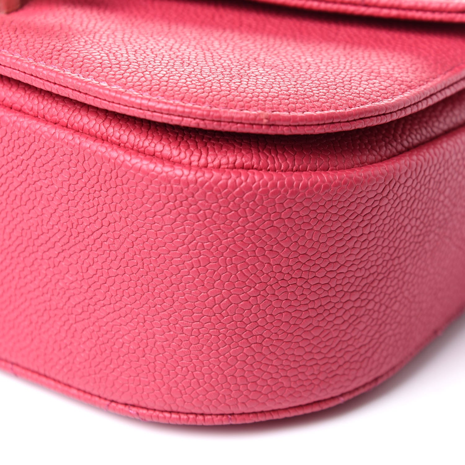 Chanel Grained Calfskin Quilted Small Cuba Top Handle Flap Pink 14 of 15
