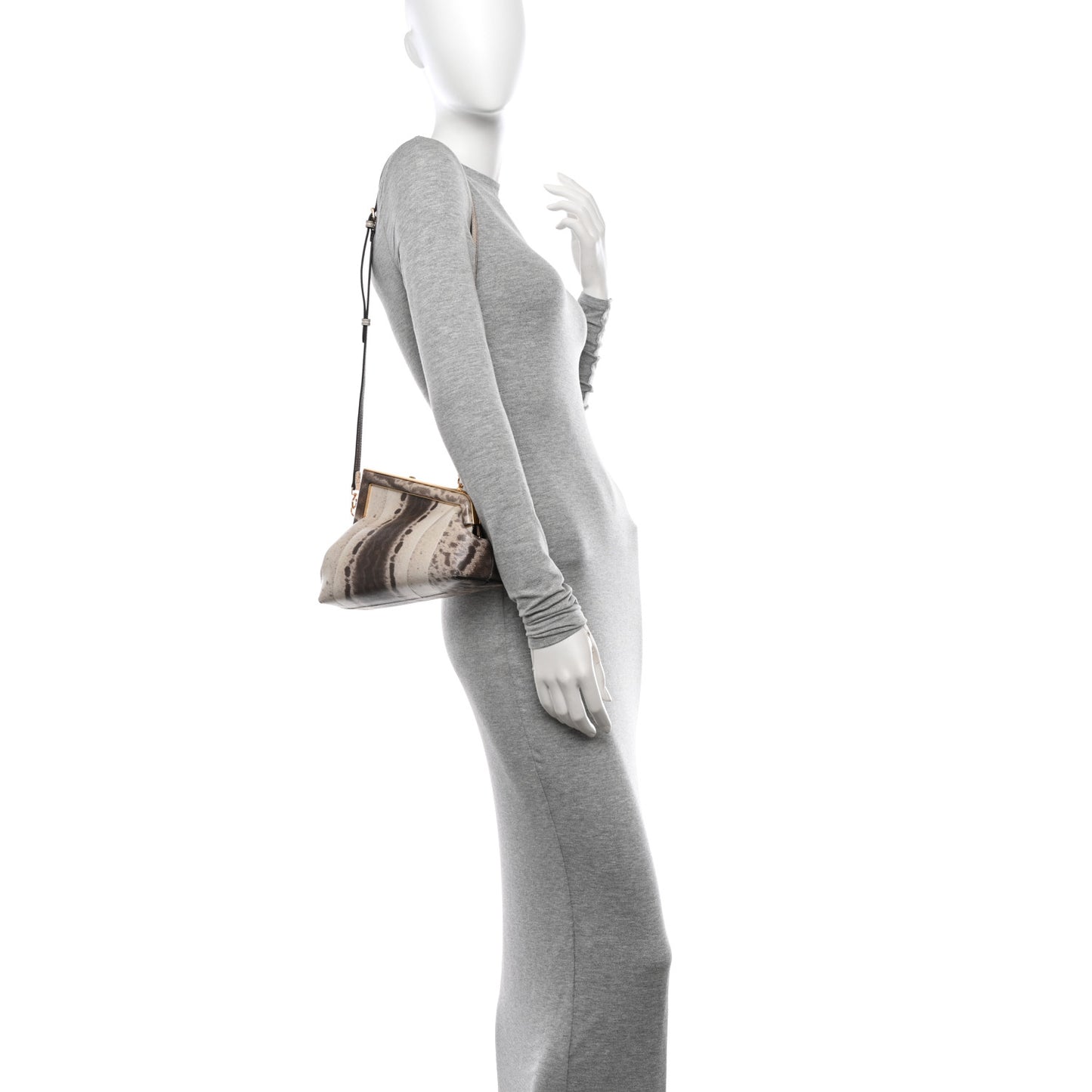 Snakeskin Small Fendi First Beige