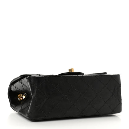 Chanel Aged Calfskin Quilted 2.55 Reissue Mini Flap Black 4 of 10