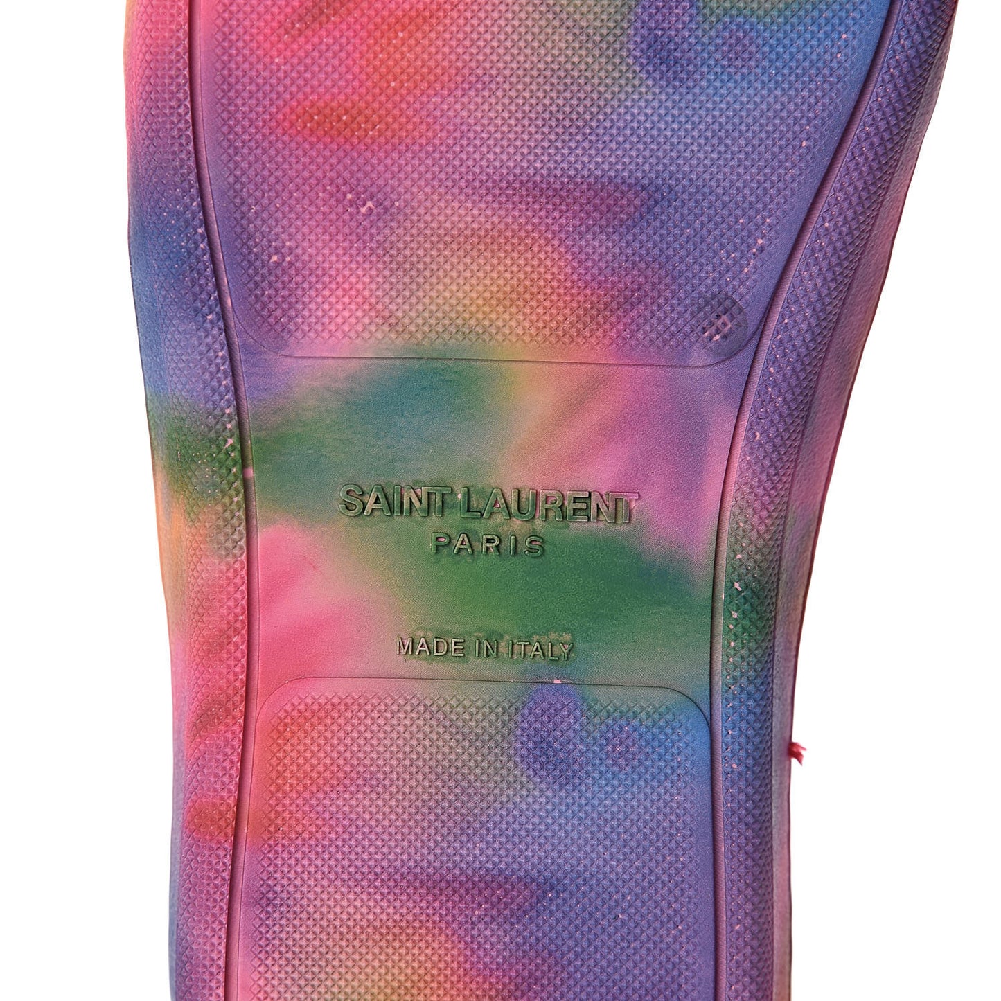 Calfskin Mens Signature Court Classic SL/10H High Top Sneakers 41 Off White Multicolor Tie-Dye