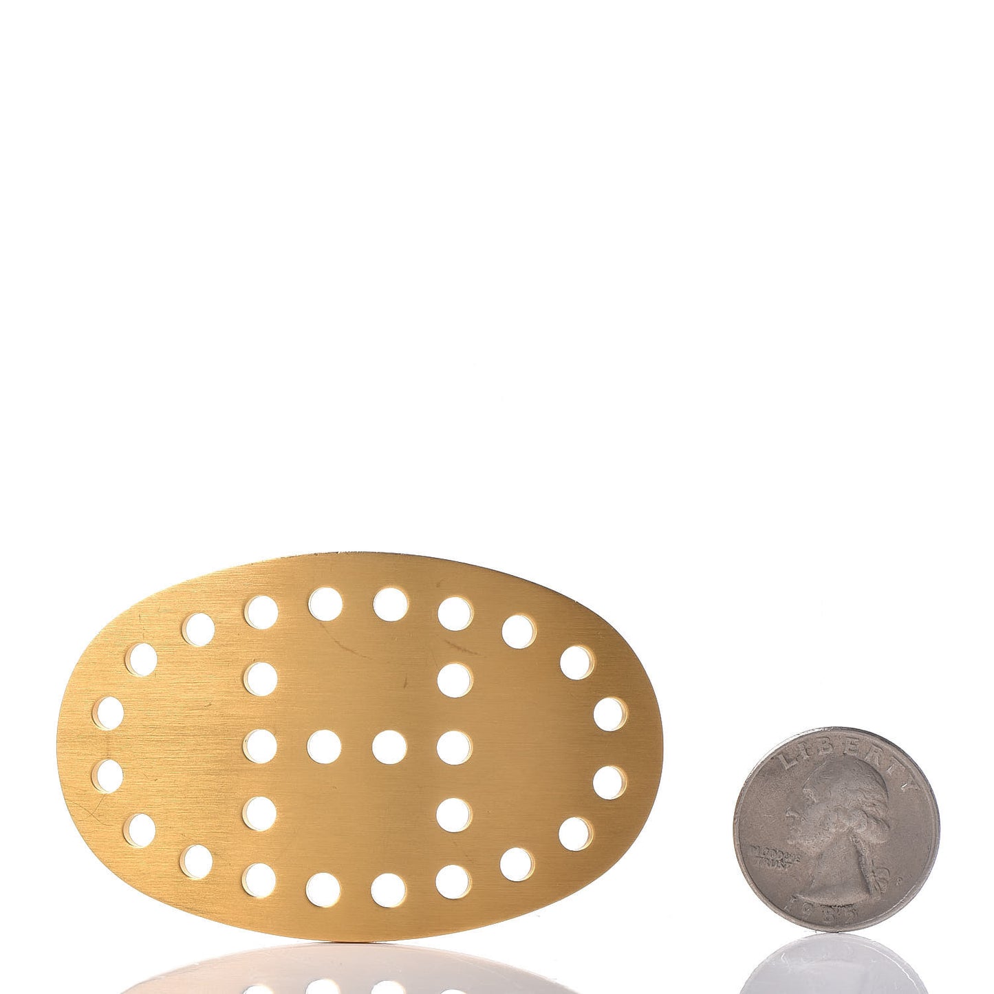 Brushed 32mm Mirage Belt Buckle Gold
