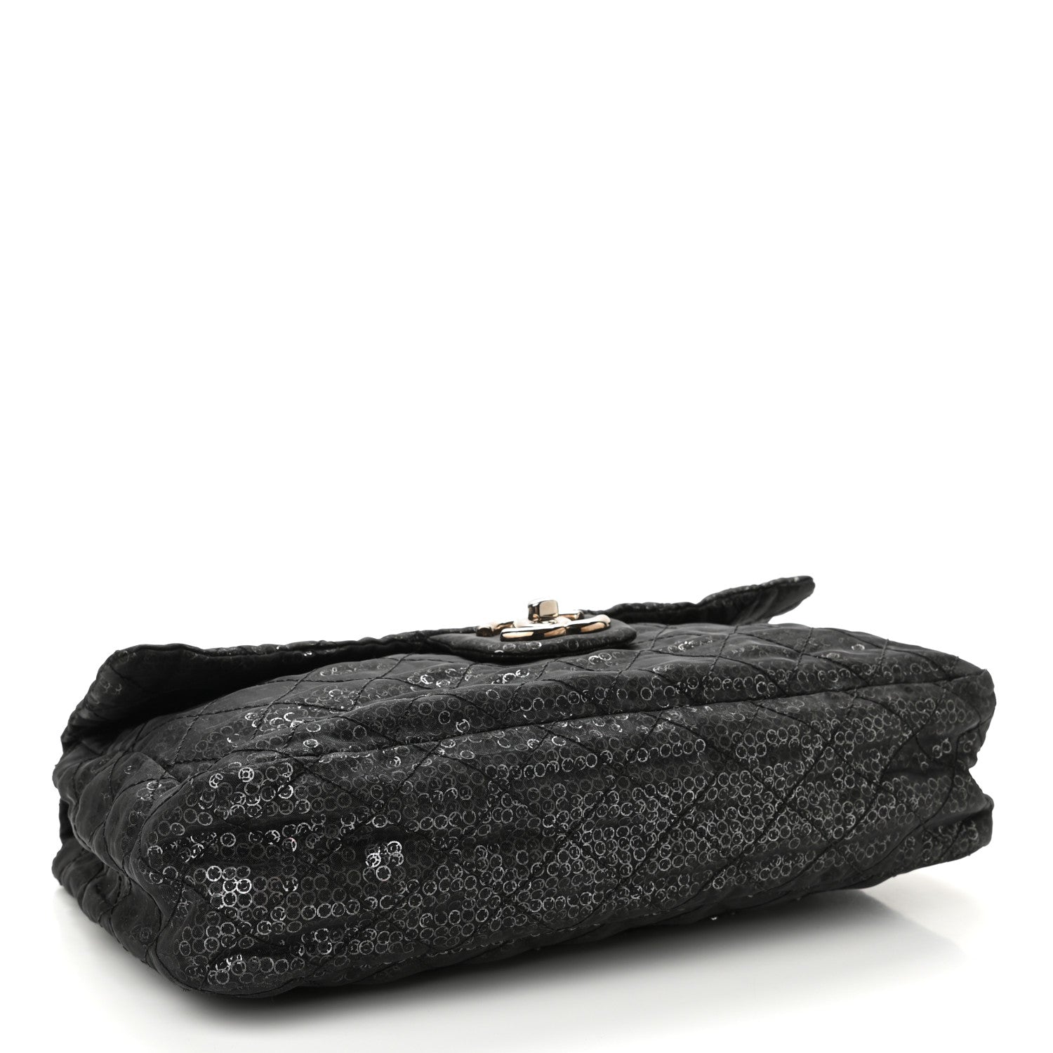 Chanel Hidden Sequin Maxi Flap Black 3 of 11