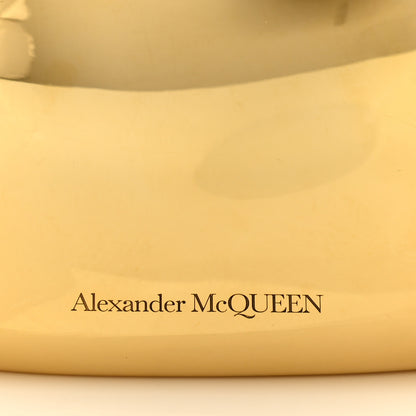 Alexander McQueen Metal Hard-Shell Pebble Clutch Bag Gold 6 of 7