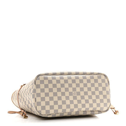 Louis Vuitton Damier Azur Neo Neverfull MM Rose Ballerine 4 of 12