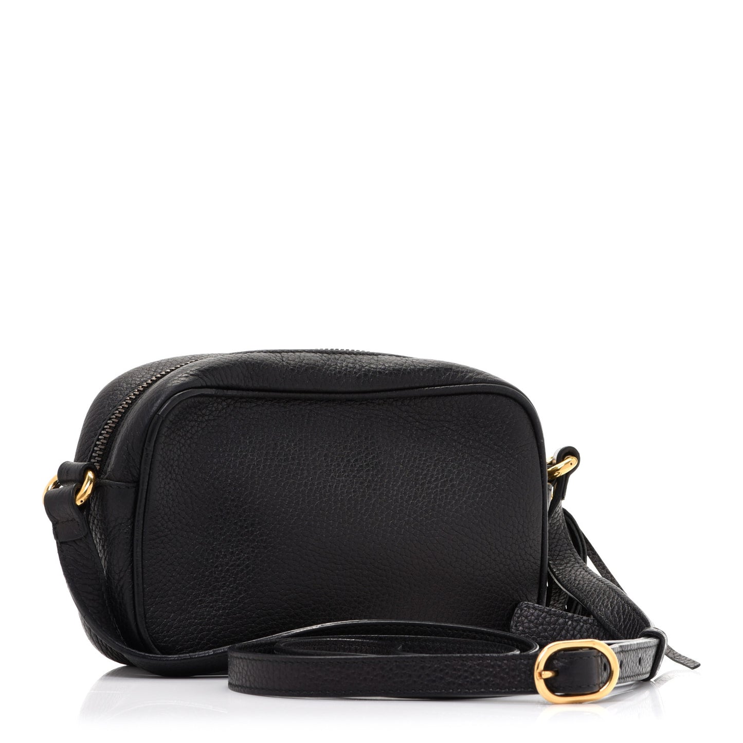 Pebbled Calfskin Mini Soho Disco Bag Black