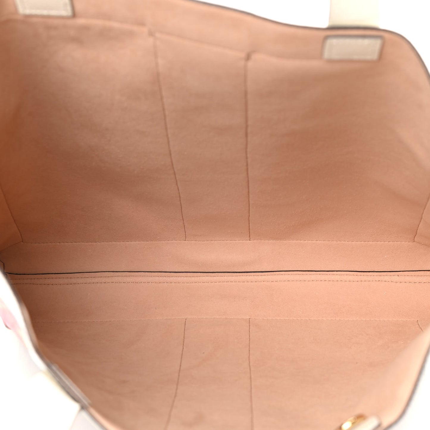 GG Supreme Monogram Flora Web Ophidia Vertical Shopping Tote White
