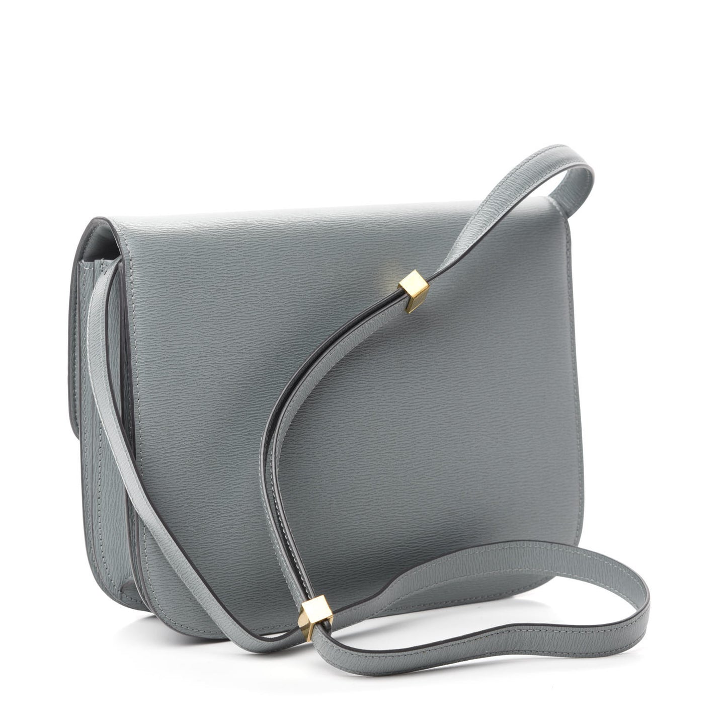 Liege Calfskin Medium Classic Box Flap Bag Storm