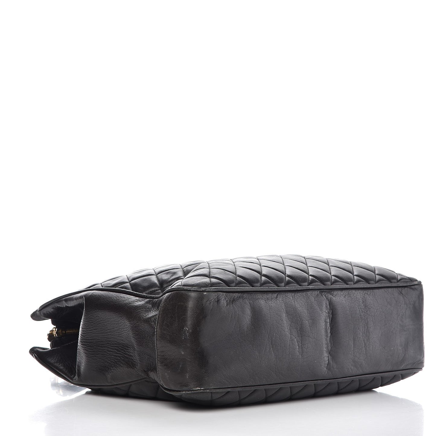 Lambskin Quilted Shoulder Bag Black