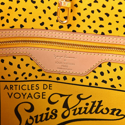 Louis Vuitton Monogram Kusama Waves Neverfull MM Yellow 6 of 10