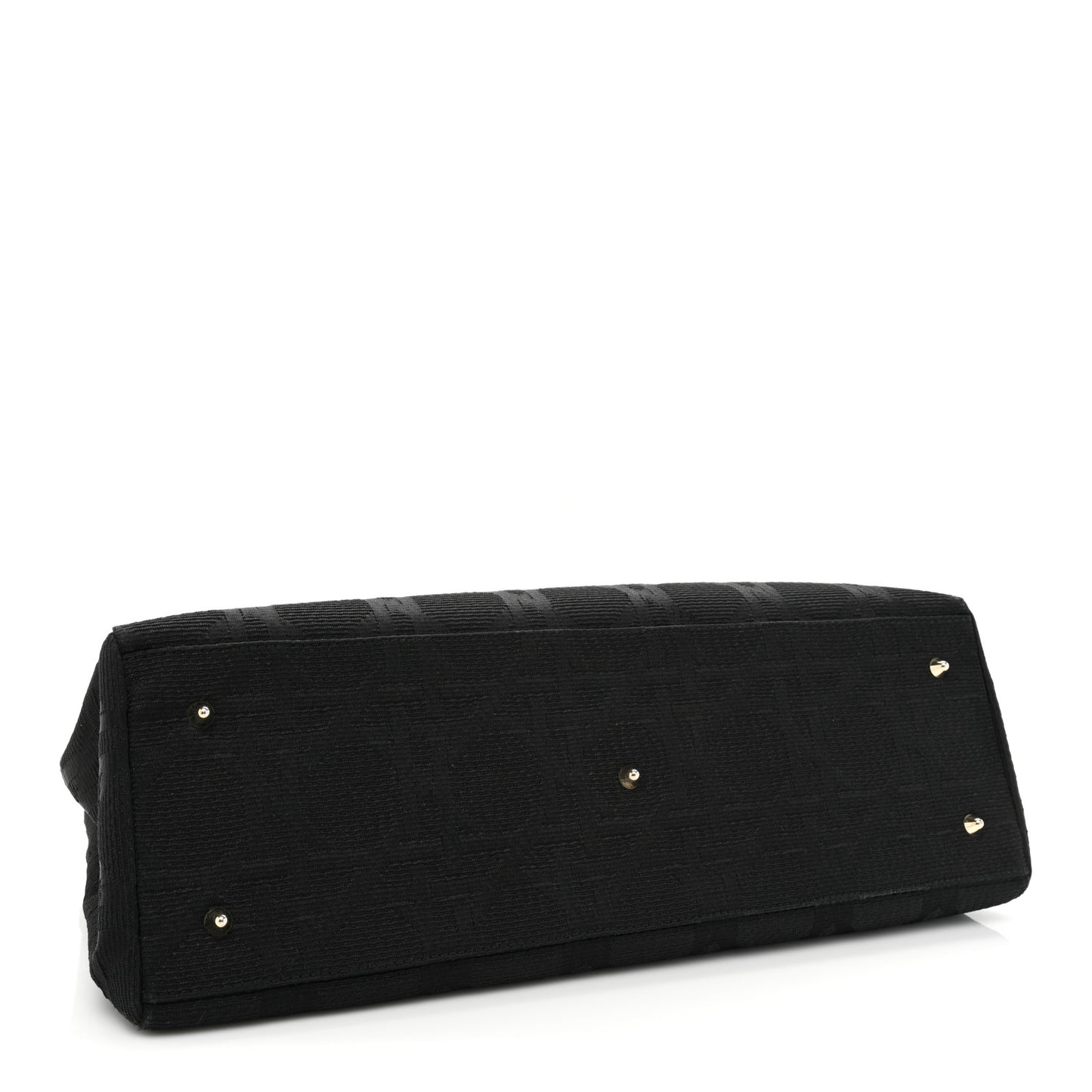 Canvas Cannage East West Tote Black