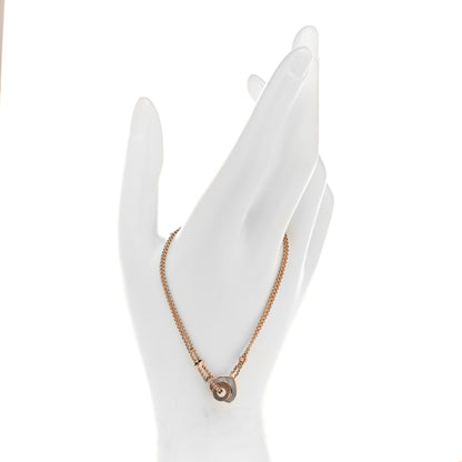 Bulgari 18K Rose Gold Diamond Mother of Pearl Cuore Bracelet 2 of 3