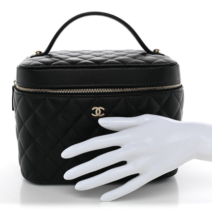 Chanel Caviar Quilted Large Vanity Pouch Black 2 of 8