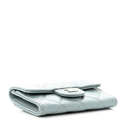 Chanel Caviar Quilted Flap Card Holder Wallet Grey 4 of 8
