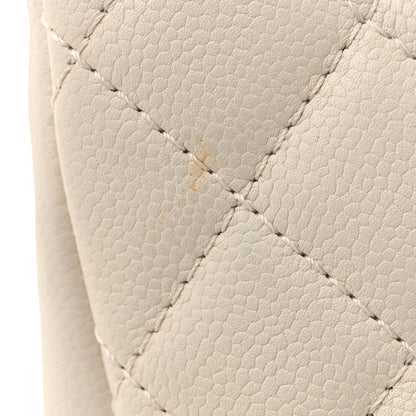 Chanel Caviar Quilted Grand Shopping Tote GST White 12 of 16