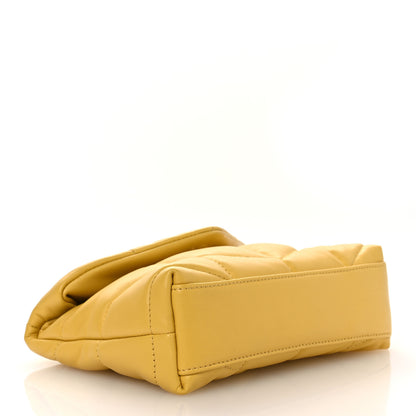 Saint Laurent Lambskin Monogram Loulou Puffer Pouch Clutch Sunflower 5 of 12