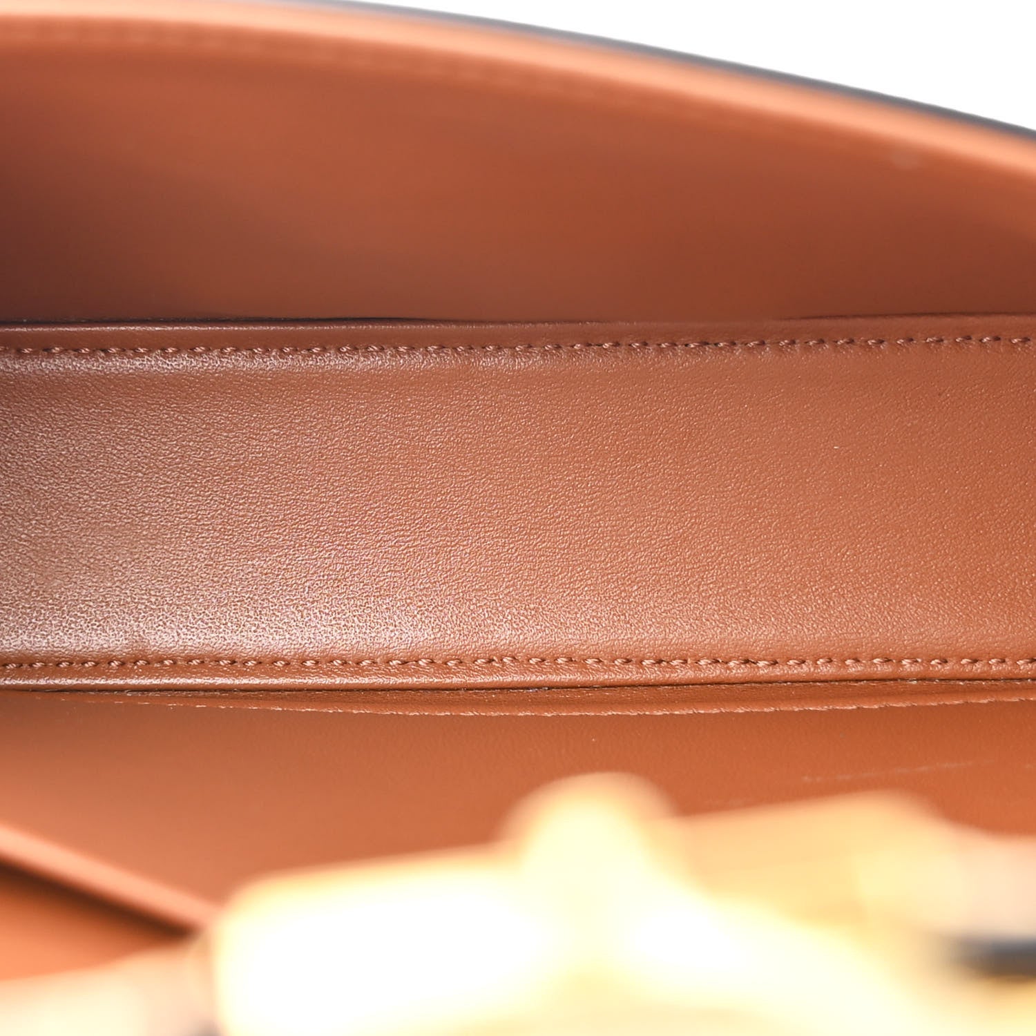 Celine Canvas Calfskin Triomphe Shoulder Bag Tan 5 of 12