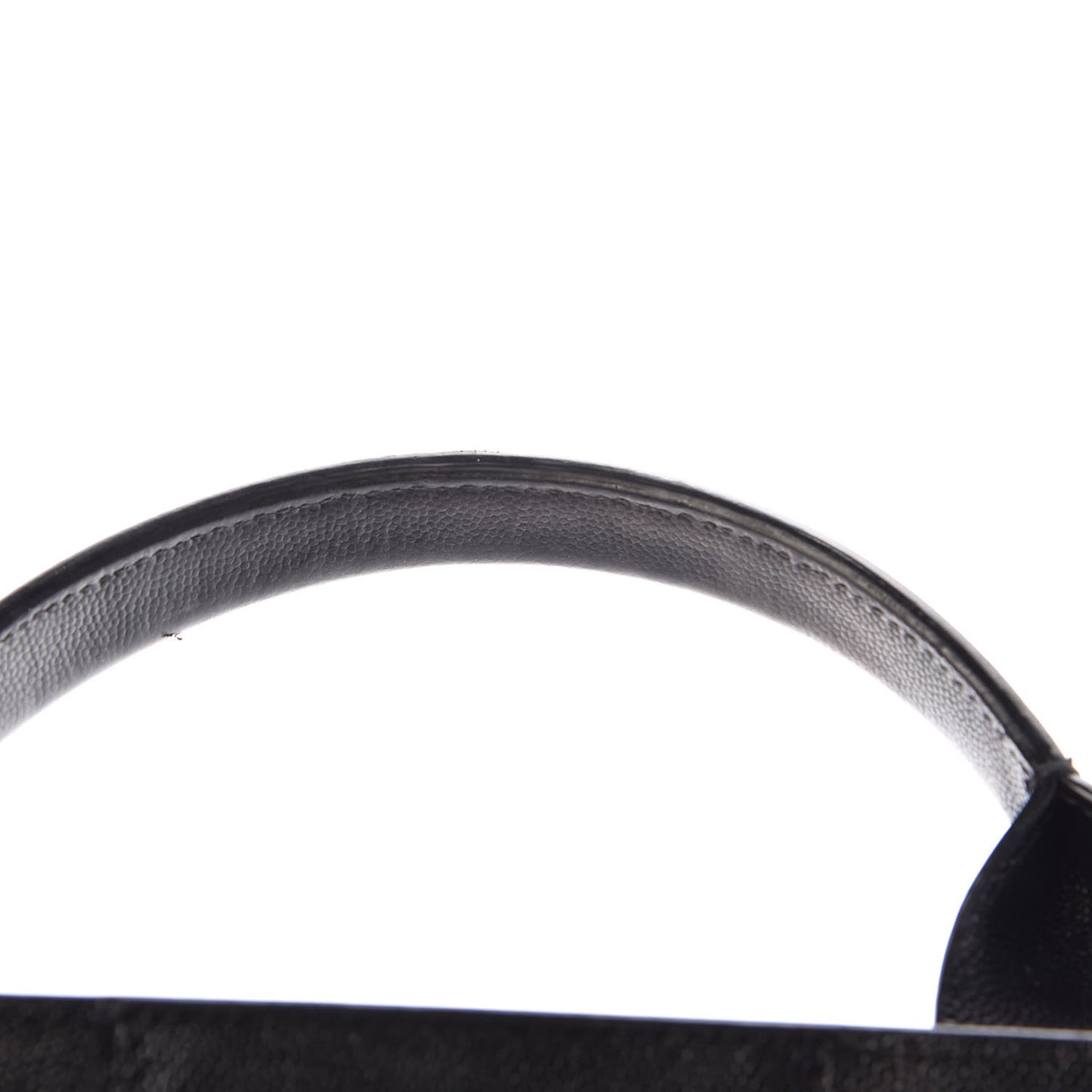 Caviar Medium Studded Deauville Tote Black