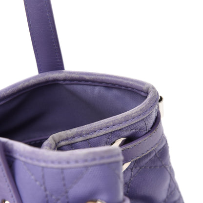 Christian Dior Coated Canvas Cannage Medium Panarea Tote Lilac 9 of 16