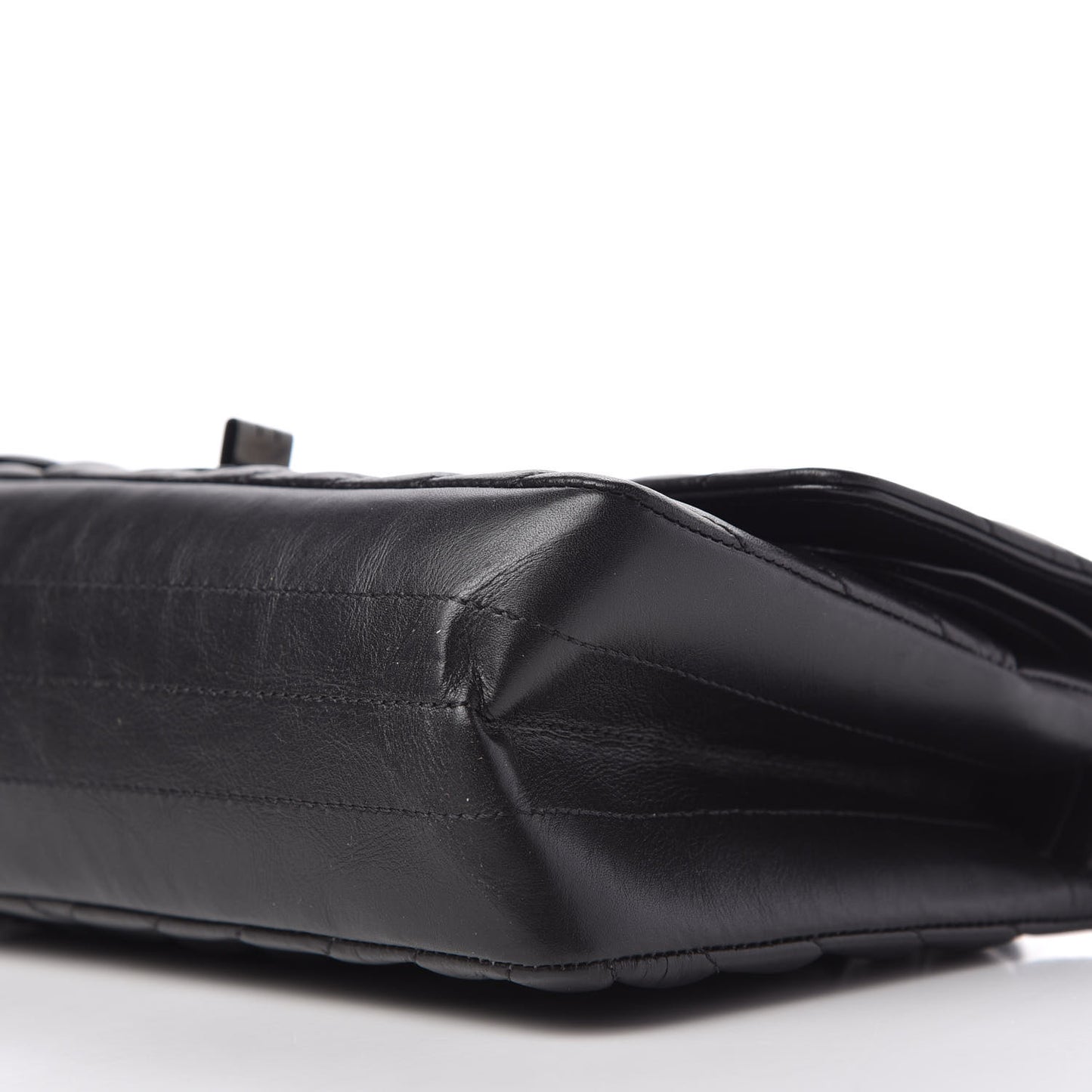 Aged Calfskin Chevron Quilted 2.55 Reissue 225 Flap So Black
