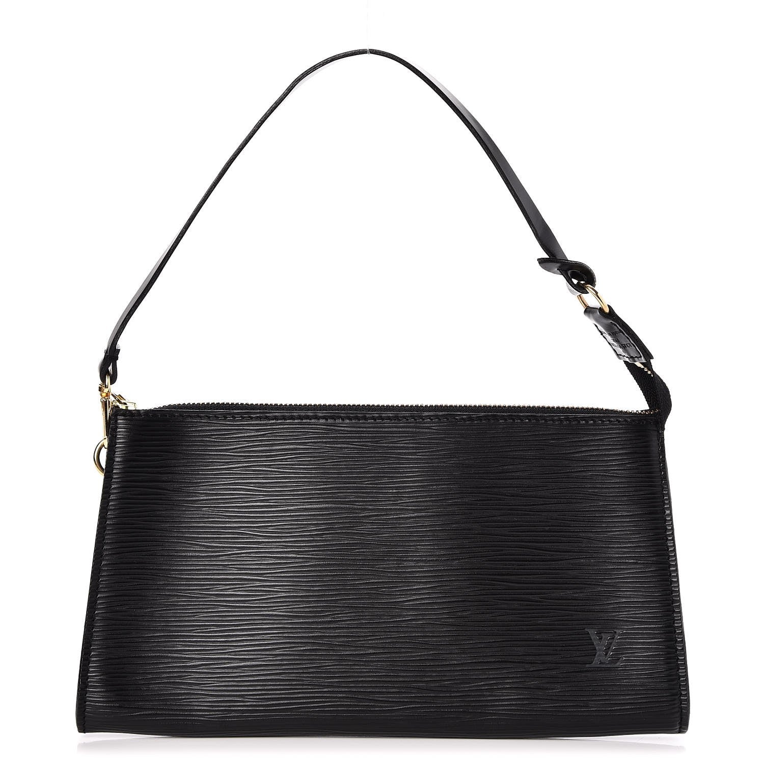 Louis Vuitton Epi Pochette Accessories 24 Black 1 of 7