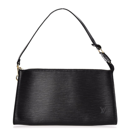 Louis Vuitton Epi Pochette Accessories 24 Black 1 of 7