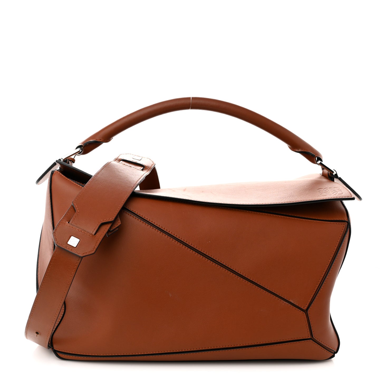 Calfskin Large Puzzle Bag Tan