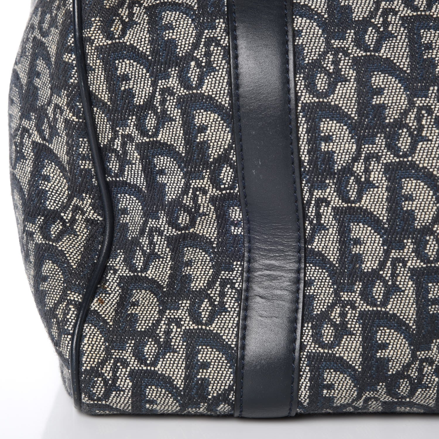 Christian Dior Denim Monogram Boston Navy 13 of 15
