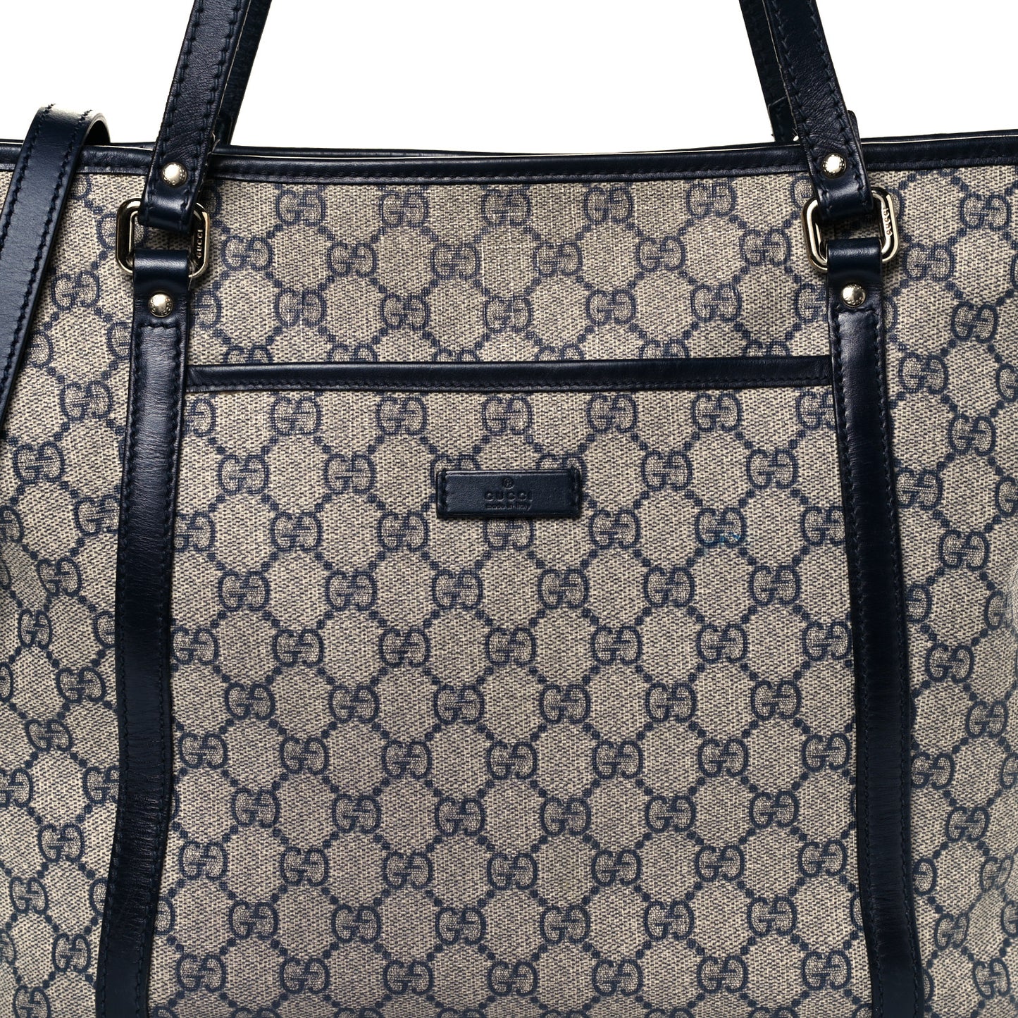 GG Supreme Monogram Medium Joy Tote Navy