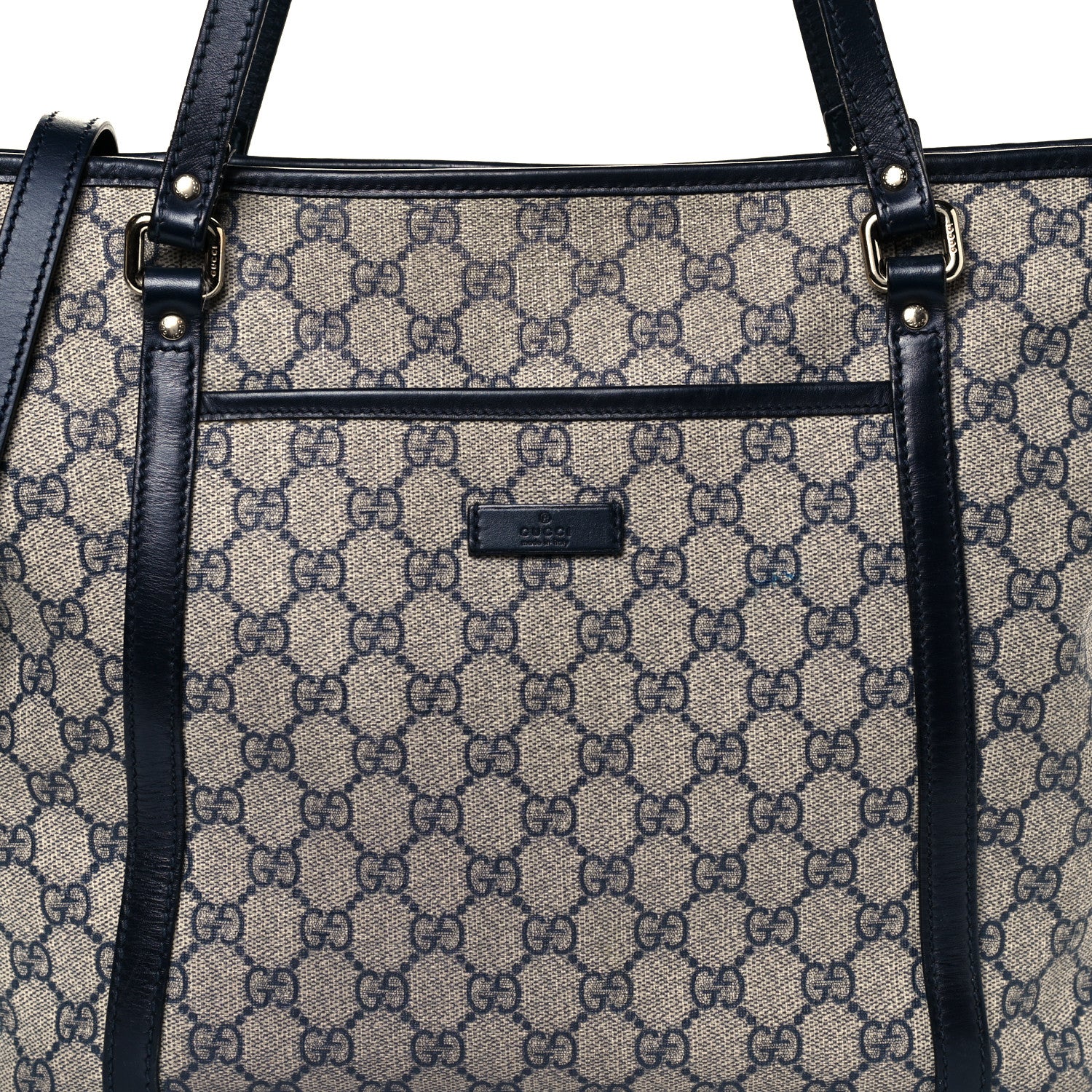 Gucci GG Supreme Monogram Medium Joy Tote Navy 8 of 10