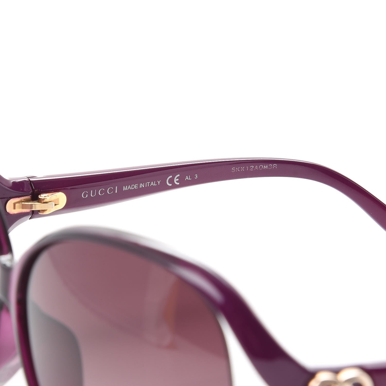Gucci GG Butterfly Sunglasses 3525/K/S Purple 6 of 8
