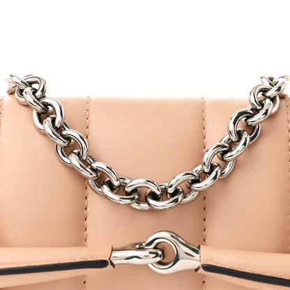 Gucci Nappa Vertical Matelasse Small Maxi Horsebit Chain Shoulder Bag Beige 8 of 11